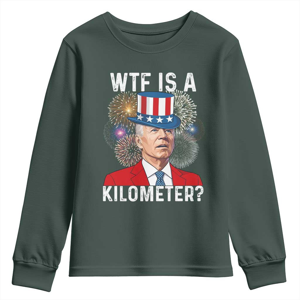 WTF is A Kilometer Youth Sweatshirt Funny 4th of July