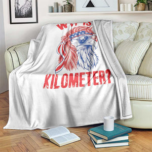 WTF is A Kilometer Throw Blanket Patriotic Eagle 4th of July USA American Flag