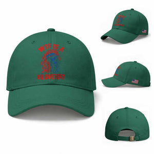 WTF is A Kilometer Baseball Cap Patriotic Eagle 4th of July USA American Flag