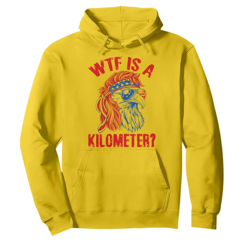 WTF is A Kilometer Hoodie Patriotic Eagle 4th of July USA American Flag