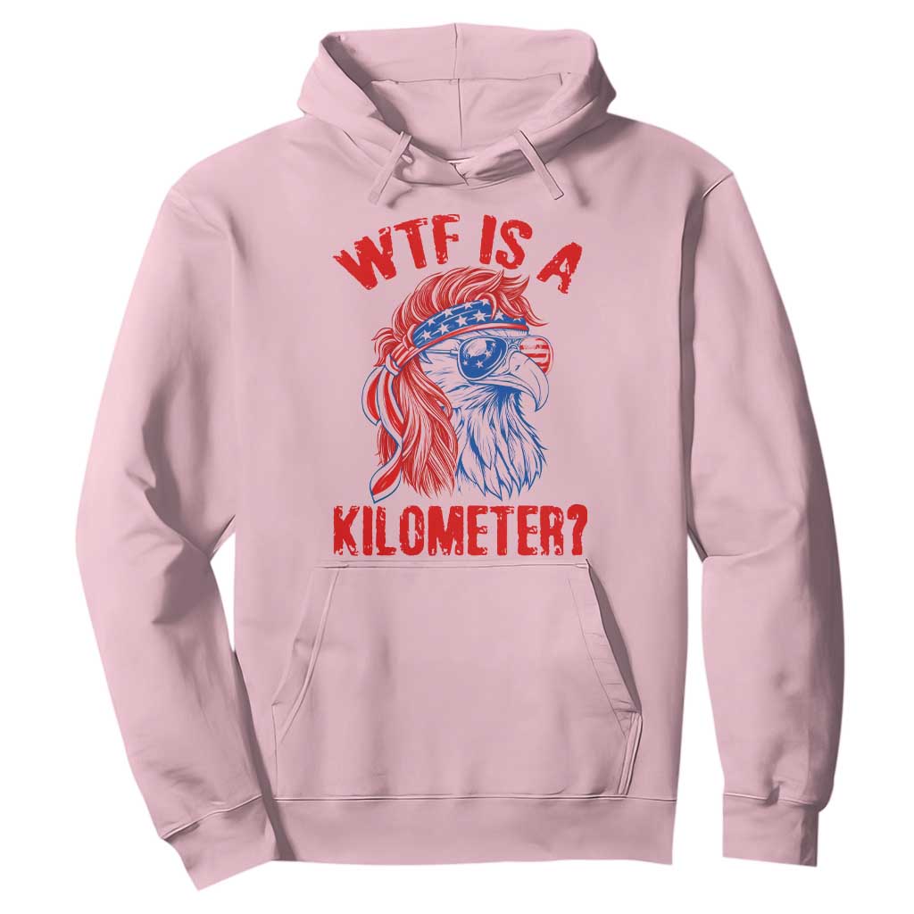 WTF is A Kilometer Hoodie Patriotic Eagle 4th of July USA American Flag