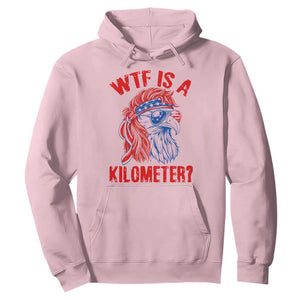 WTF is A Kilometer Hoodie Patriotic Eagle 4th of July USA American Flag