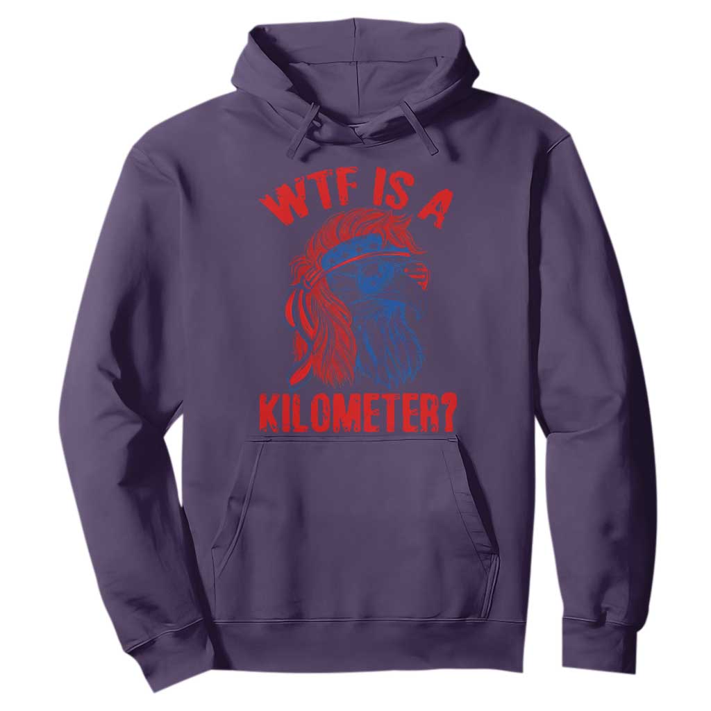 WTF is A Kilometer Hoodie Patriotic Eagle 4th of July USA American Flag