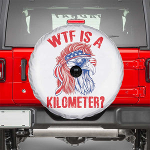 WTF is A Kilometer Spare Tire Cover Patriotic Eagle 4th of July USA American Flag