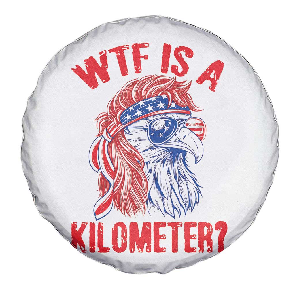 WTF is A Kilometer Spare Tire Cover Patriotic Eagle 4th of July USA American Flag
