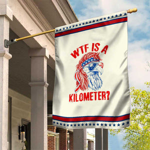 WTF is A Kilometer Patriotic Garden Flag Eagle 4th of July USA American Flag