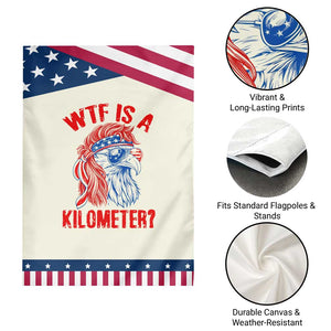 WTF is A Kilometer Patriotic Garden Flag Eagle 4th of July USA American Flag