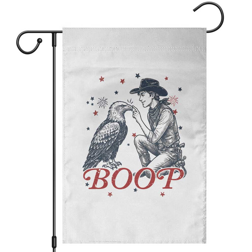Boop Eagle Garden Flag Western Cowboy Patriotic 4th of July