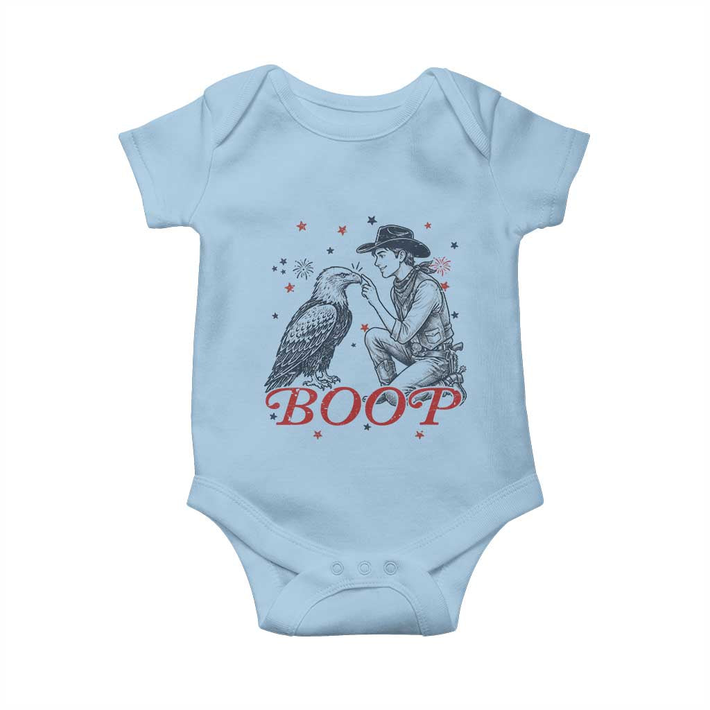 Boop Eagle Baby Onesie Western Cowboy Patriotic 4th of July