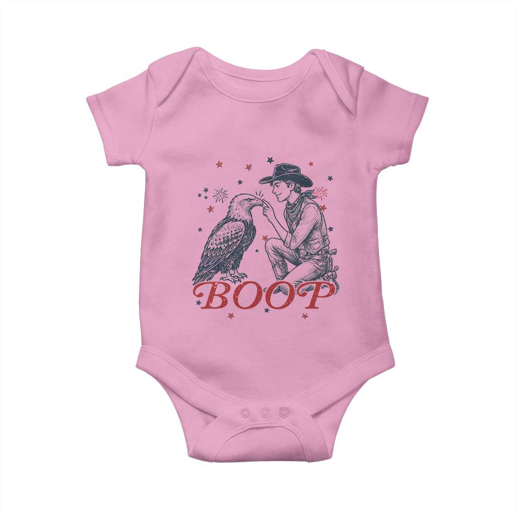 Boop Eagle Baby Onesie Western Cowboy Patriotic 4th of July