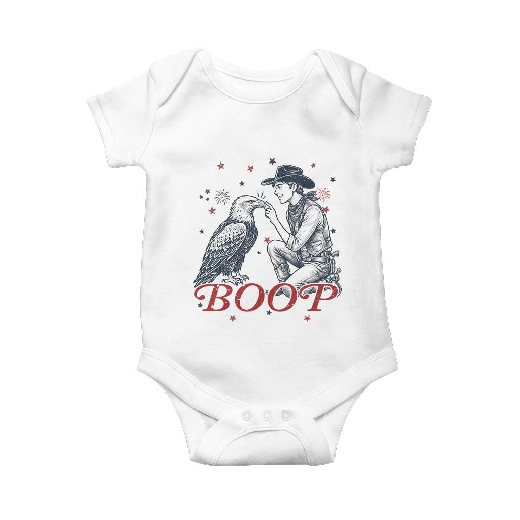 Boop Eagle Baby Onesie Western Cowboy Patriotic 4th of July