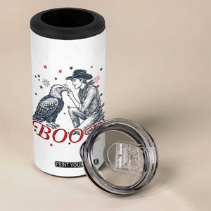 Boop Eagle 4 in 1 Can Cooler Tumbler Western Cowboy Patriotic 4th of July