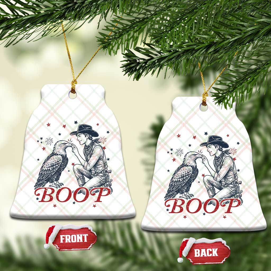 Boop Eagle Ceramic Ornament Western Cowboy Patriotic 4th of July