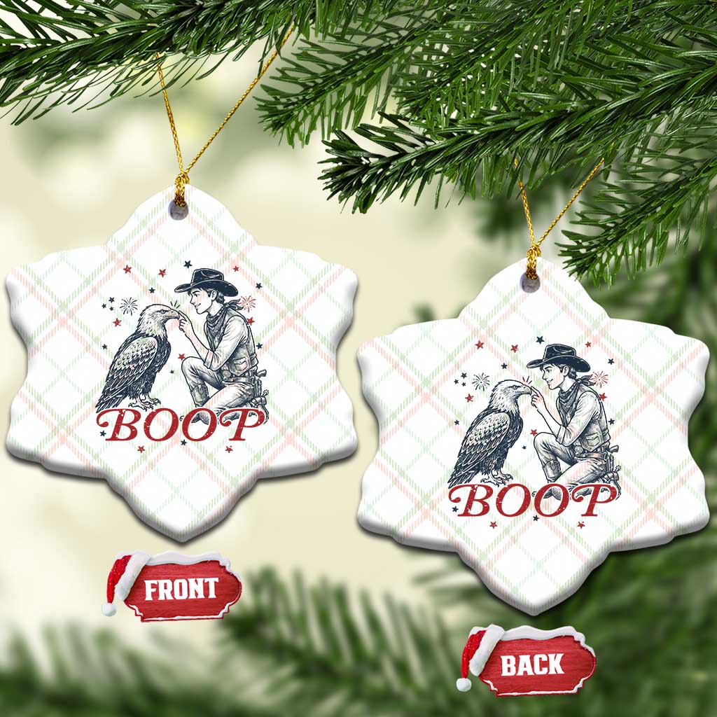Boop Eagle Ceramic Ornament Western Cowboy Patriotic 4th of July