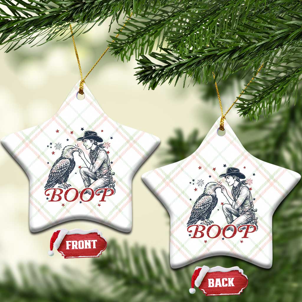 Boop Eagle Ceramic Ornament Western Cowboy Patriotic 4th of July