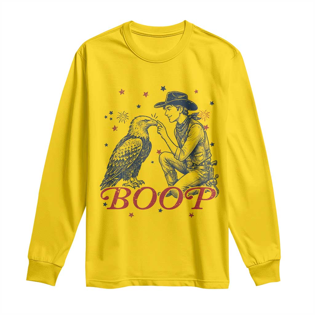 Boop Eagle Long Sleeve Shirt Western Cowboy Patriotic 4th of July