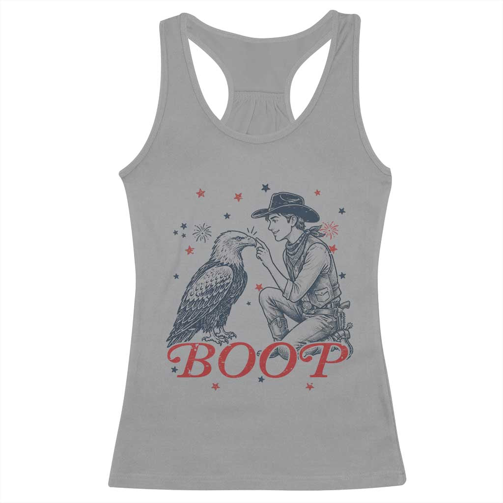 Boop Eagle Racerback Tank Top Western Cowboy Patriotic 4th of July