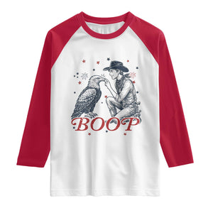Boop Eagle Raglan Shirt Western Cowboy Patriotic 4th of July