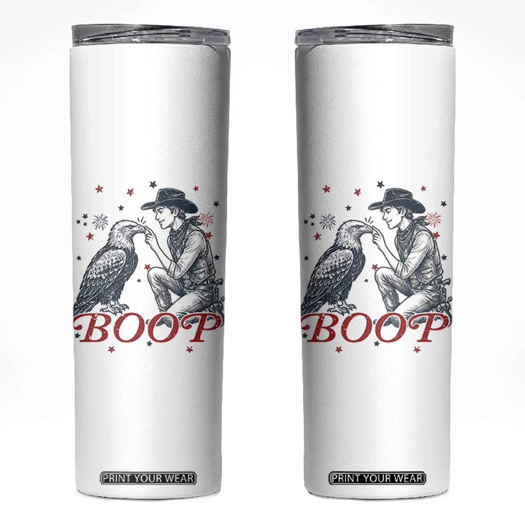 Boop Eagle Skinny Tumbler Western Cowboy Patriotic 4th of July
