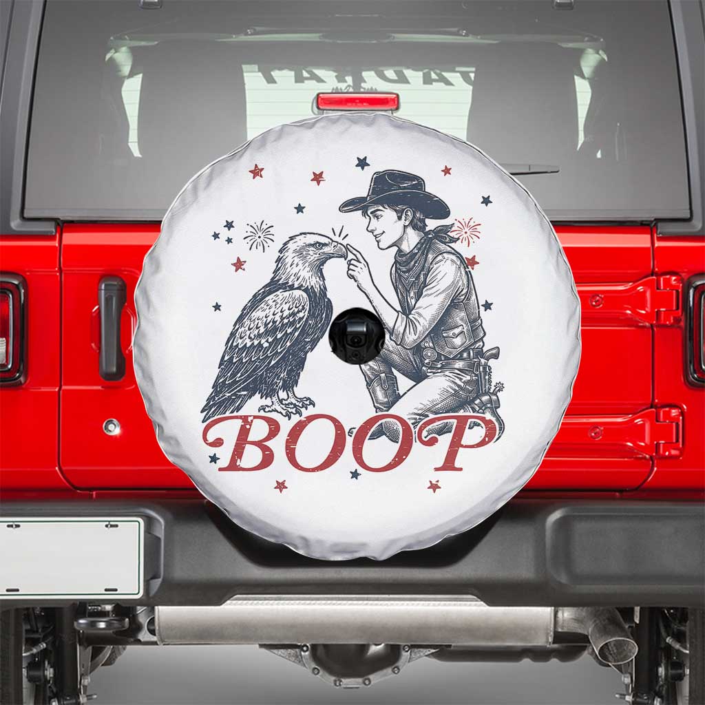 Boop Eagle Spare Tire Cover Western Cowboy Patriotic 4th of July