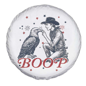 Boop Eagle Spare Tire Cover Western Cowboy Patriotic 4th of July