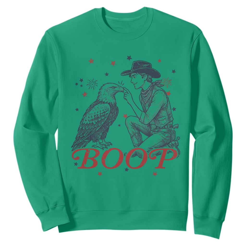 Boop Eagle Sweatshirt Western Cowboy Patriotic 4th of July