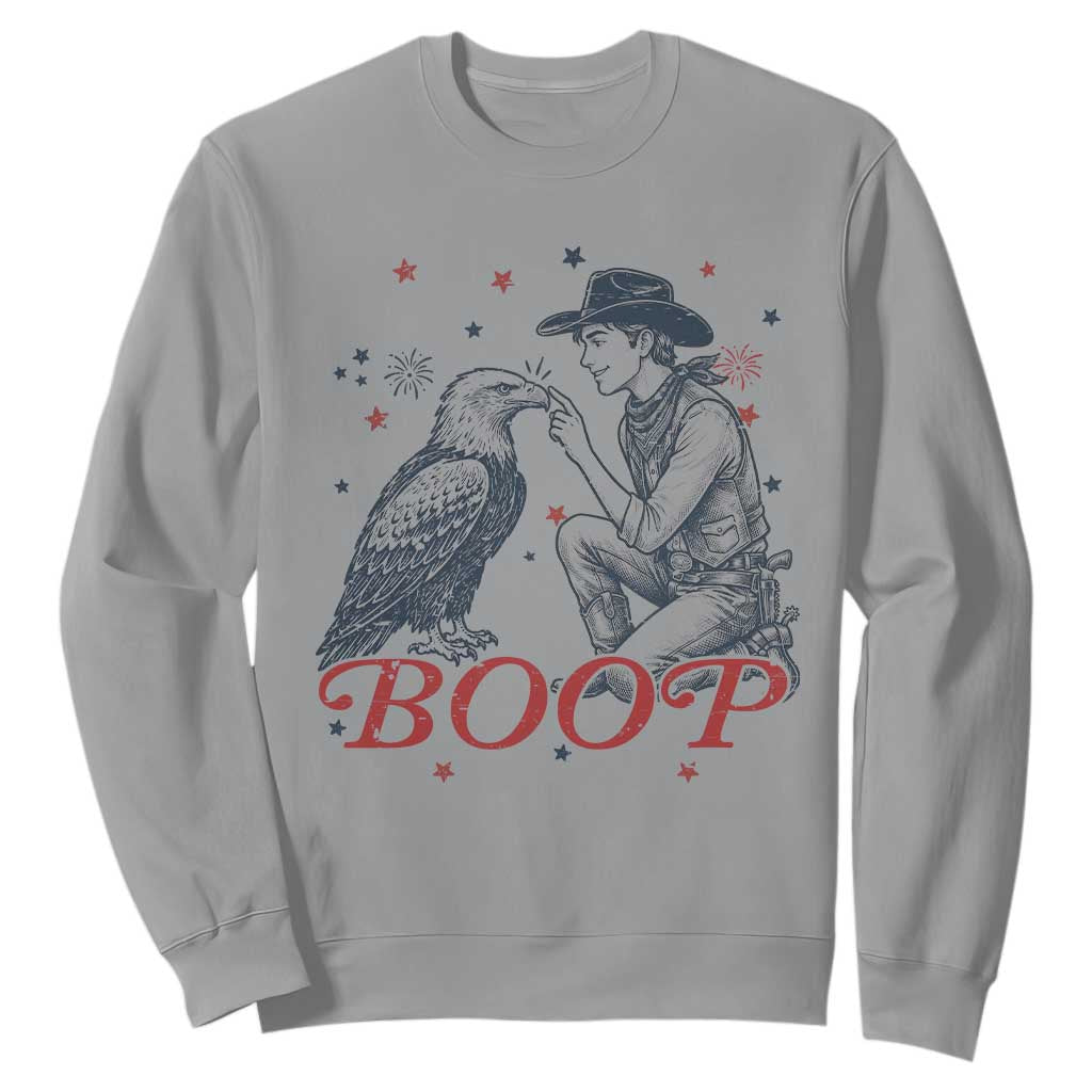 Boop Eagle Sweatshirt Western Cowboy Patriotic 4th of July