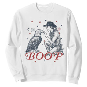 Boop Eagle Sweatshirt Western Cowboy Patriotic 4th of July