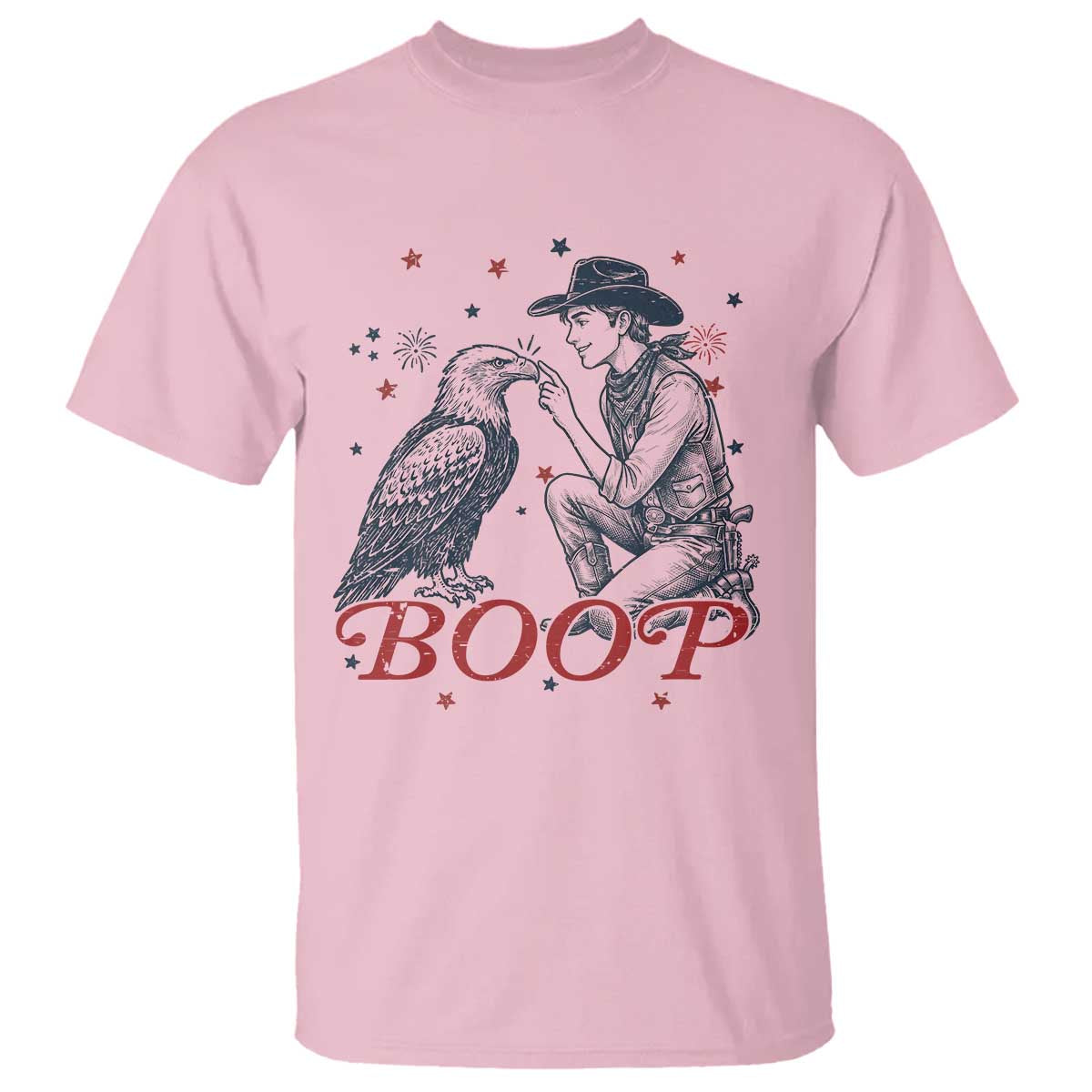 Boop Eagle T Shirt Western Cowboy Patriotic 4th of July