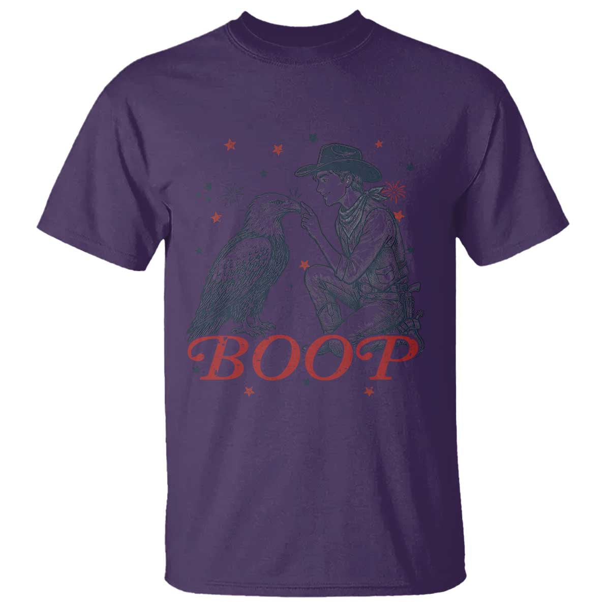 Boop Eagle T Shirt Western Cowboy Patriotic 4th of July