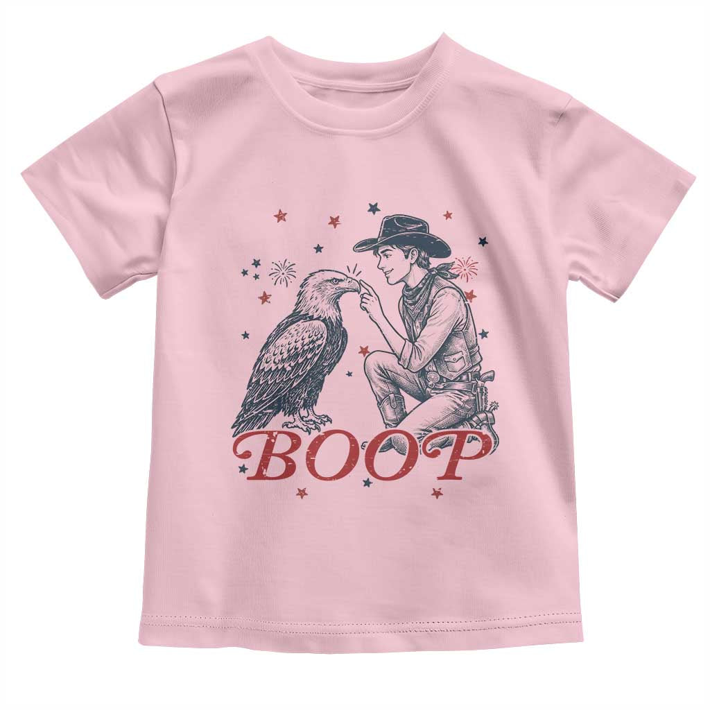 Boop Eagle Toddler T Shirt Western Cowboy Patriotic 4th of July