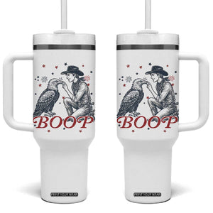Boop Eagle Tumbler With Handle Western Cowboy Patriotic 4th of July