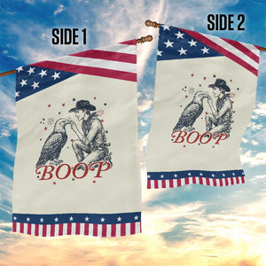 Boop Eagle Patriotic Garden Flag Western Cowboy 4th of July