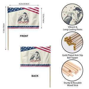 Boop Eagle Patriotic Handheld Flag Western Cowboy 4th of July