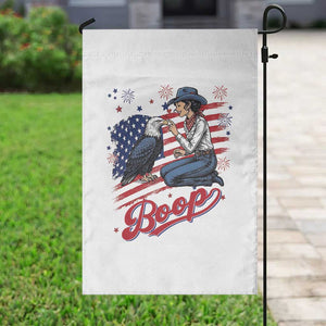Boop Eagle Garden Flag Western Cowgirl Patriotic USA American 4th of July