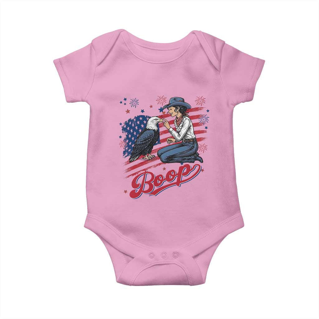 Boop Eagle Baby Onesie Western Cowgirl Patriotic USA American 4th of July