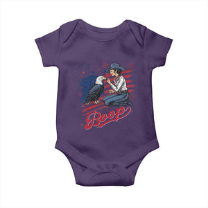 Boop Eagle Baby Onesie Western Cowgirl Patriotic USA American 4th of July