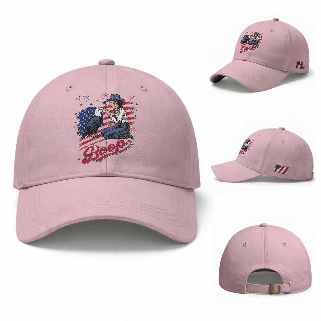 Boop Eagle Baseball Cap Western Cowgirl Patriotic USA American 4th of July