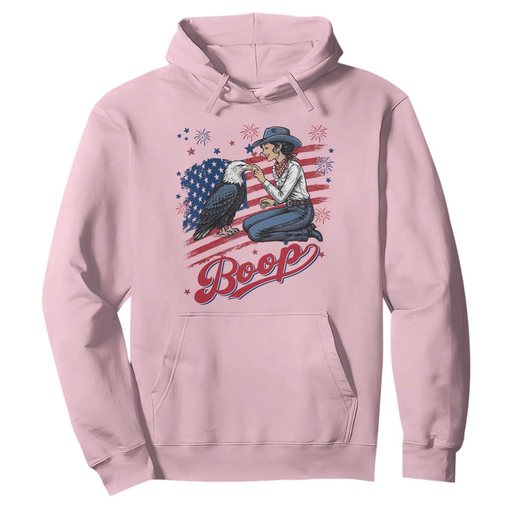 Boop Eagle Hoodie Western Cowgirl Patriotic USA American 4th of July