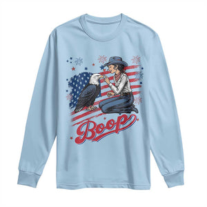 Boop Eagle Long Sleeve Shirt Western Cowgirl Patriotic USA American 4th of July