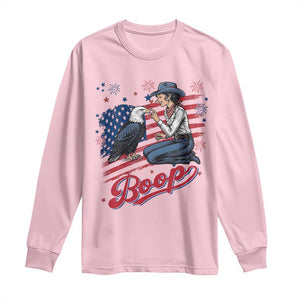 Boop Eagle Long Sleeve Shirt Western Cowgirl Patriotic USA American 4th of July