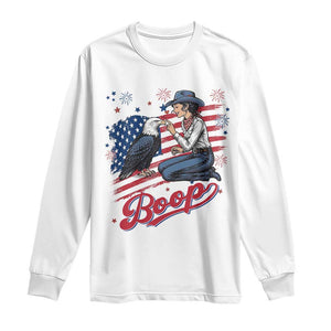 Boop Eagle Long Sleeve Shirt Western Cowgirl Patriotic USA American 4th of July