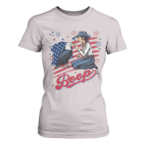 Boop Eagle T Shirt For Women Western Cowgirl Patriotic USA American 4th of July