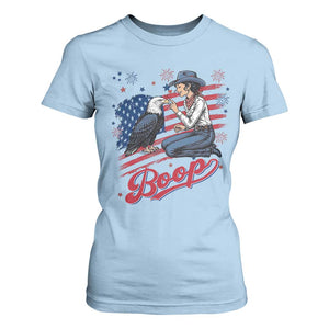 Boop Eagle T Shirt For Women Western Cowgirl Patriotic USA American 4th of July