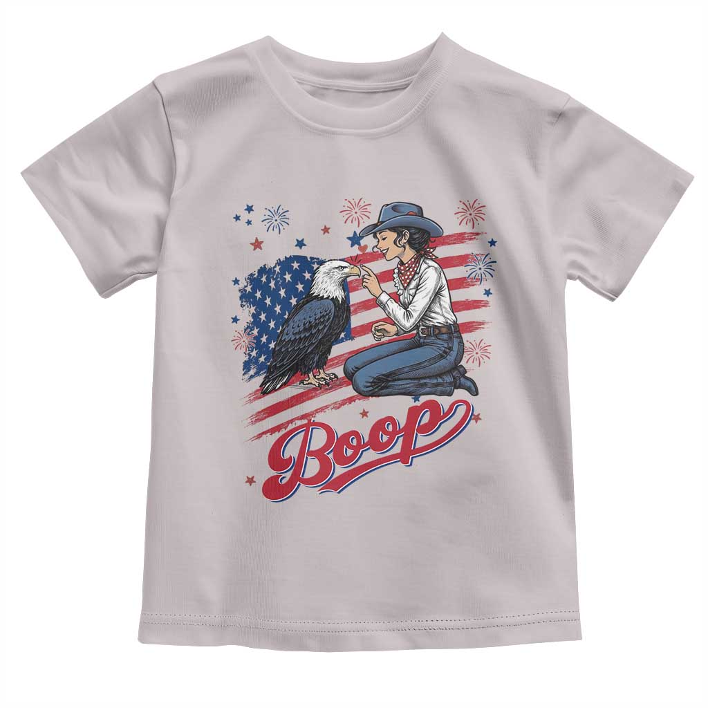 Boop Eagle Toddler T Shirt Western Cowgirl Patriotic USA American 4th of July