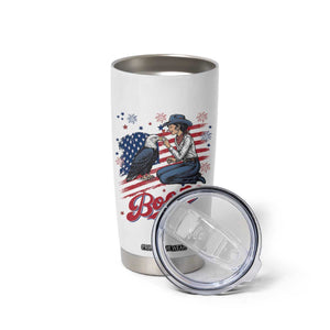 Boop Eagle Tumbler Cup Western Cowgirl Patriotic USA American 4th of July