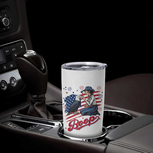 Boop Eagle Tumbler Cup Western Cowgirl Patriotic USA American 4th of July