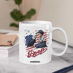 Boop Eagle Coffee Mug Western Cowgirl Patriotic USA American 4th of July