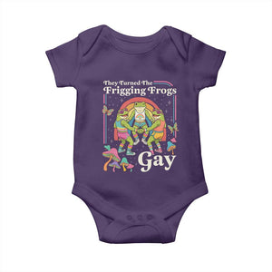 They Turned The Frigging Frogs Gay Baby Onesie Funny LGBTQ Pride Month