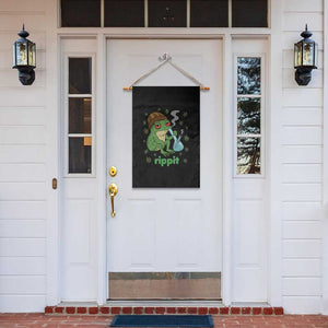 Rippit Frog Garden Flag Funny 420 Stoner Weed Humor TS14 Print Your Wear